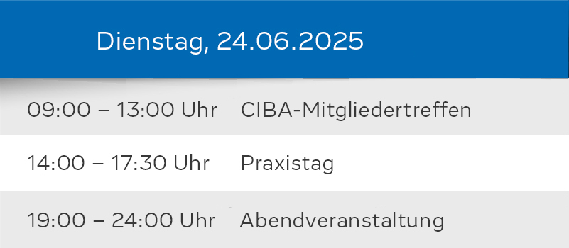 Veranstaltungsbausteine der CBA Aachen 2025